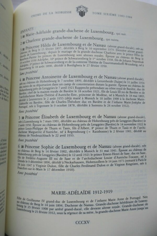 Noblesse Généalogie l'Ordre de la Noblesse 7/7 1977-1992 – Image 9