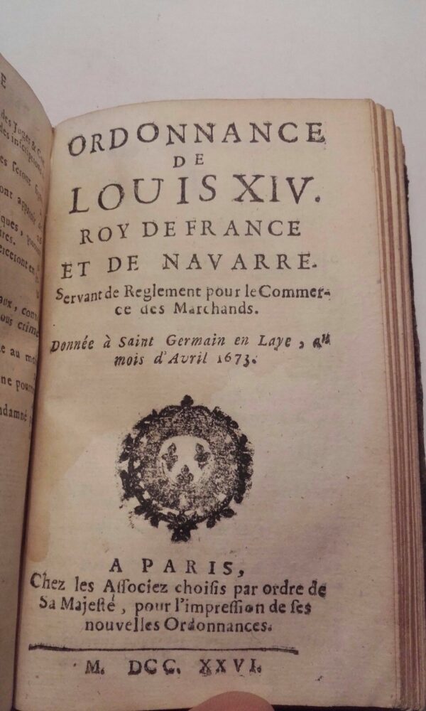 Ordonnance de louis XIV roy de France et de Navarre x 4 1726 – Image 5