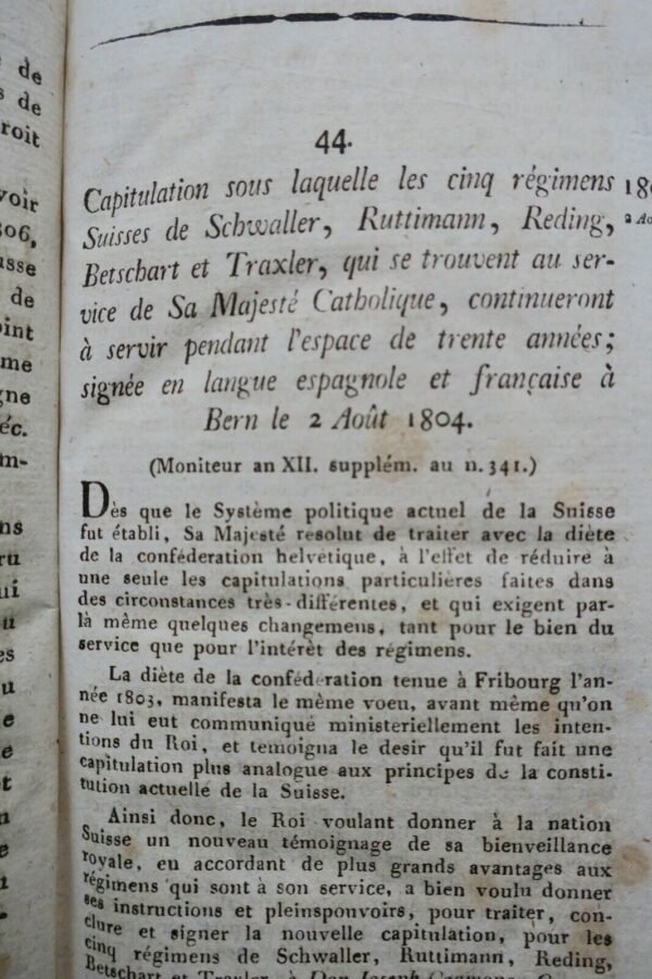 PAIX Supplément au recueil des principaux traités d'Alliance, de Paix 1808 – Image 8