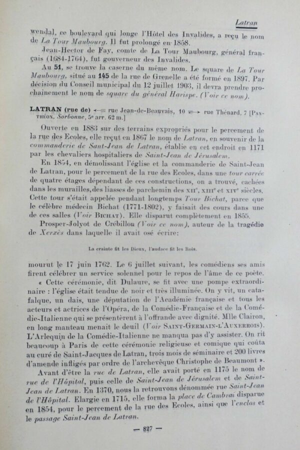 PESSARD  Nouveau dictionnaire historique de Paris 1904 – Image 4