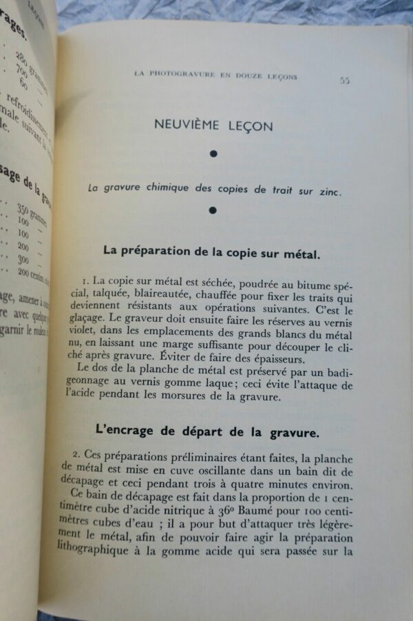 Photogravure en 12 leçons, ouvrage de vulgarisation des procédés 1938 – Image 5