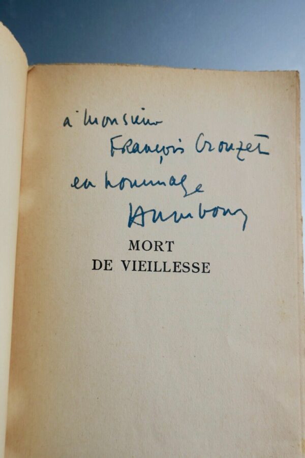 Pierre Humbourg Mort de vieillesse + dédicace – Image 7