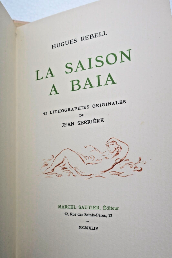 REBELL Hugues La saison à Baia ill-Serrière