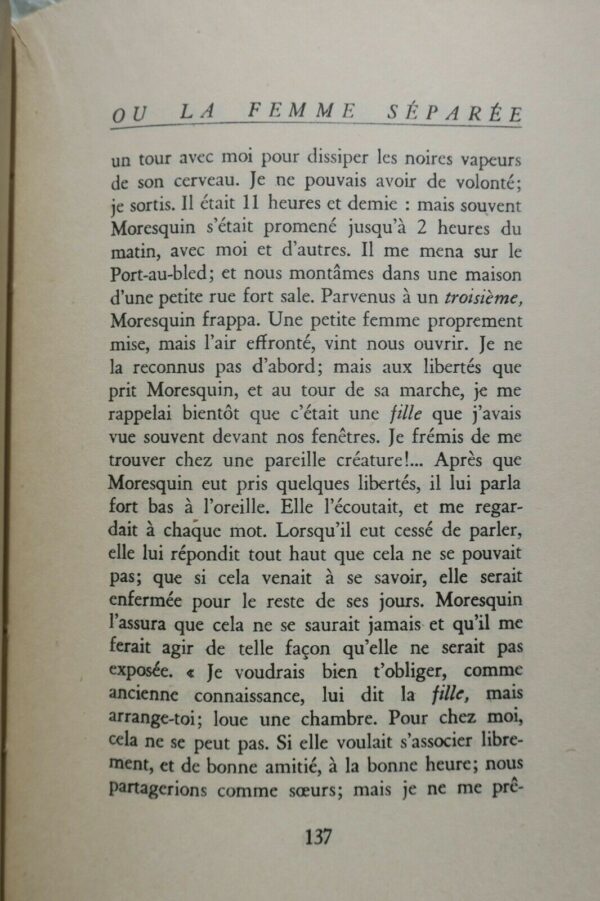 RETIF DE LA BRETONE. Ingénue Saxancour ou La Femme Séparée – Image 4