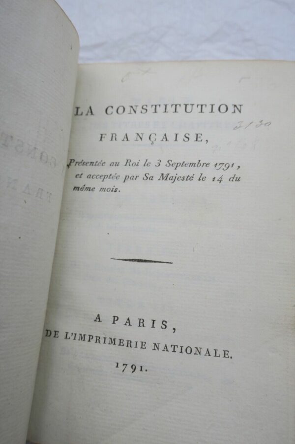 REVOLUTION La Constitution Francaise 1791 – Image 7