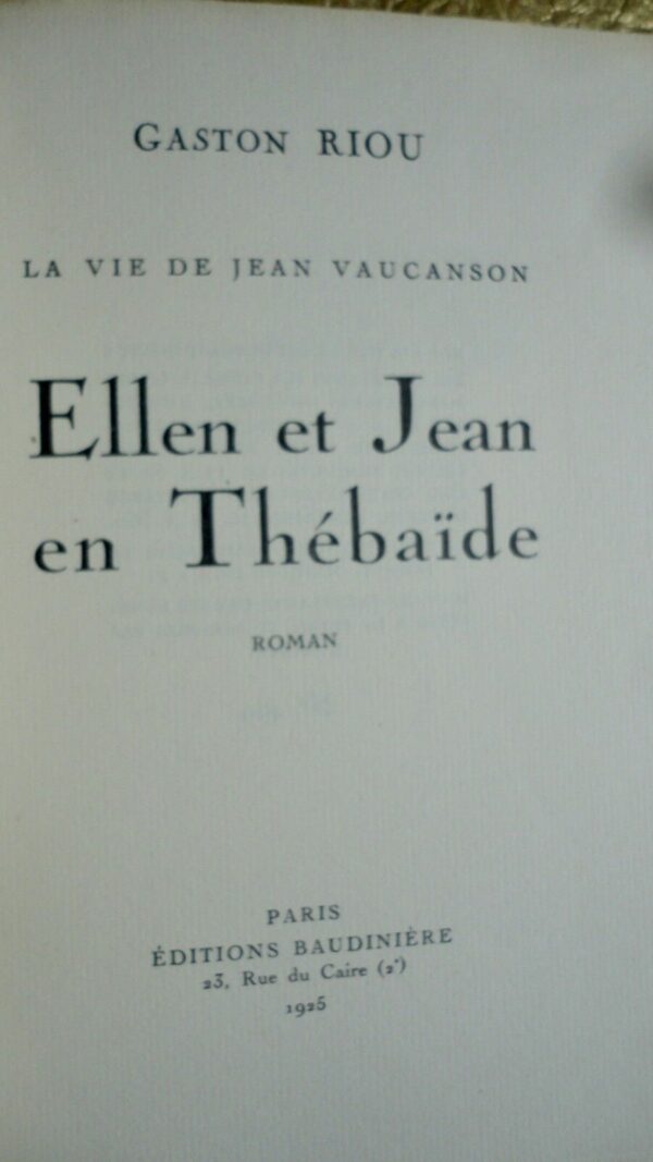 RIOU  Ellen et Jean - La Vie de Jean Vaucanson. eaux fortes de Renefer +.. – Image 5