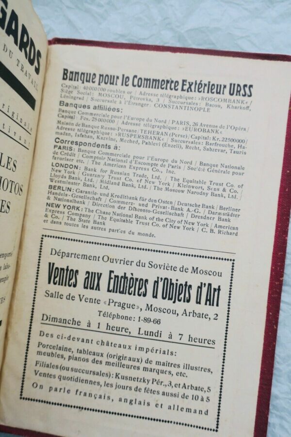 RUSSIE  GUIDE A TRAVERS L'UNION SOVIETIQUE 1928 – Image 13