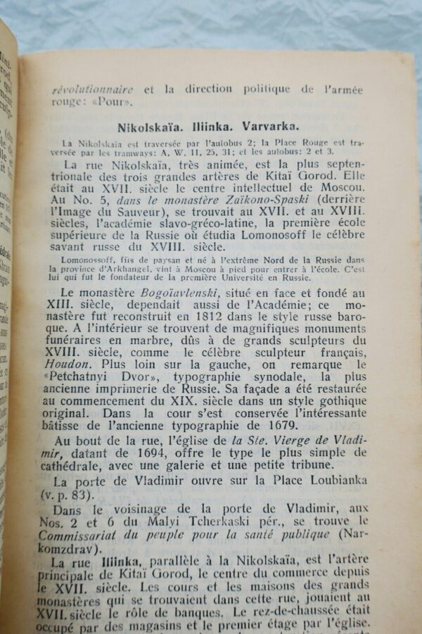 RUSSIE  GUIDE A TRAVERS L'UNION SOVIETIQUE 1928 – Image 9