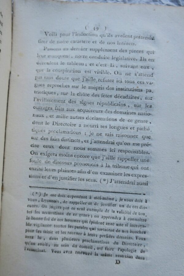 Révolution Jordan, député du Rhône, à ses Commettans, sur la Révolution 1798 – Image 5