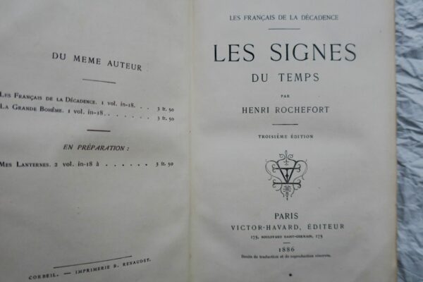 Rochefort Henri Les signes du temps 1886 – Image 3