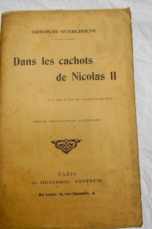 Russie Grigouri GUERCHOUNI  Dans les cachots de Nicolas II – Image 3