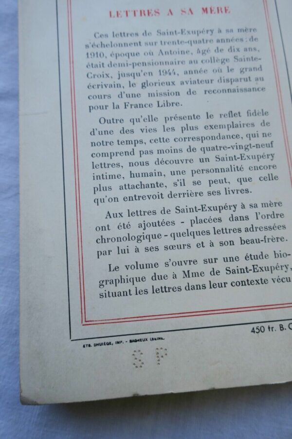 SAINT-EXUPÉRY Lettres à sa mère S.P. – Image 4