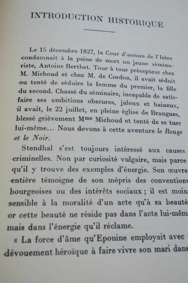 STENDHAL. LE ROUGE ET LE NOIR sur vélin – Image 8