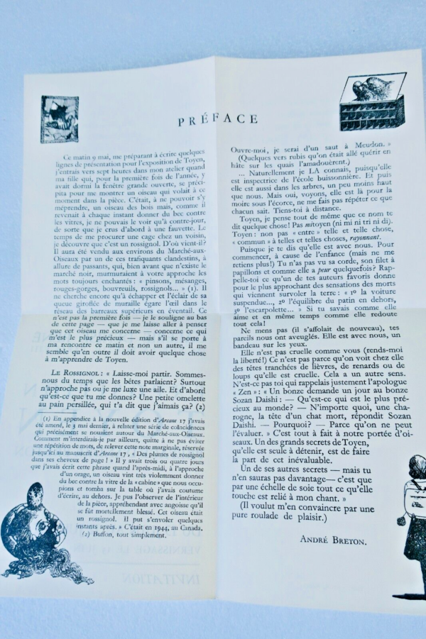 SURRÉALISTE André Breton  Galerie Denise René, Paris, 1947 TOYEN – Image 3