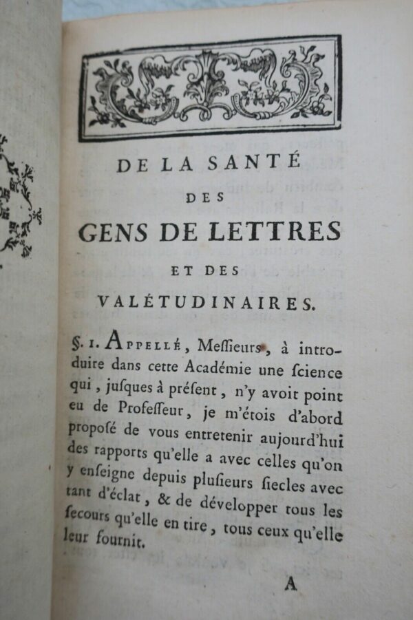 TISSOT De la santé des gens de lettres 1769 – Image 7