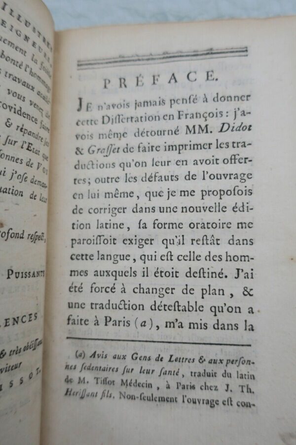 TISSOT De la santé des gens de lettres 1769 – Image 8