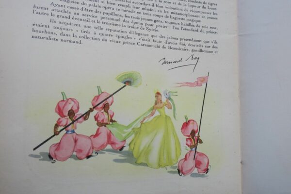 Trois papillons roses, Conte de B. Roy illustré par mercier – Image 4