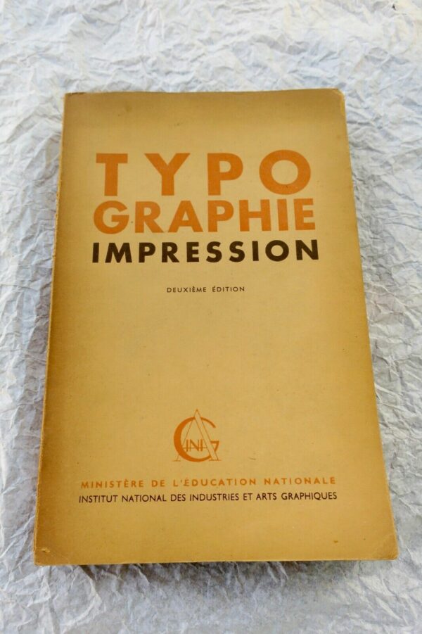 Typographie impression  1945