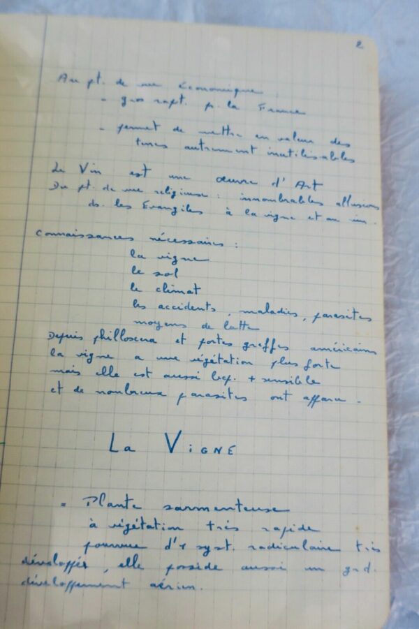 VIN Viticulture cours de l'école supérieure d'agriculture et de viticulture 1947 – Image 17