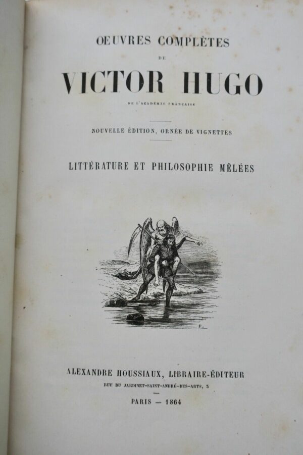 Victor Hugo  Littérature et philosophie mêlées. Houssiaux – Image 10