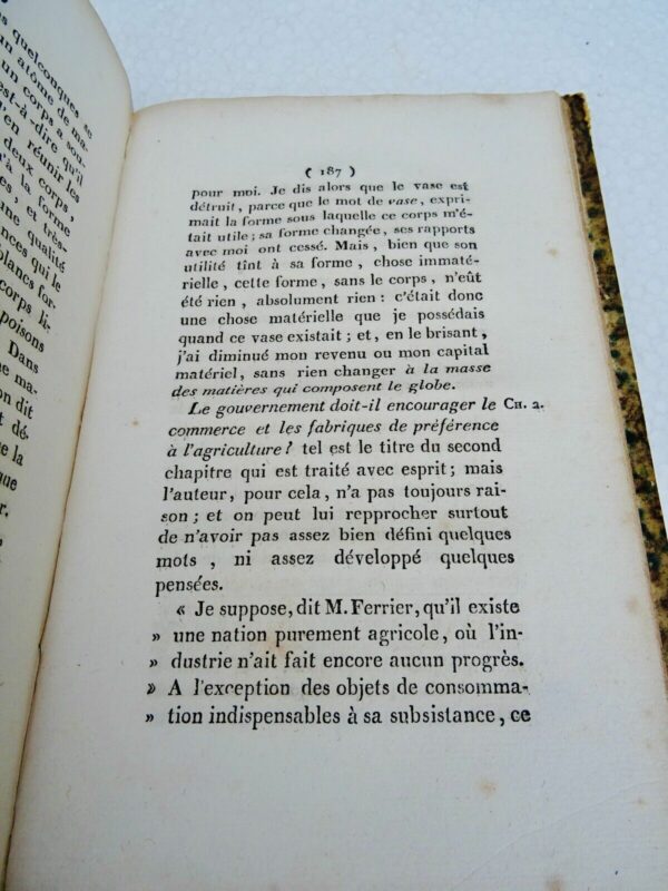 economie Du Bois Aymé  Examen de quelques questions d'économie 1824 – Image 3