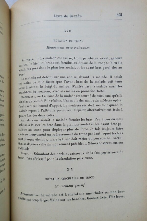 érotique Traité de kinésithérapie gynécologique (massage et gymnastique) 1897 – Image 4