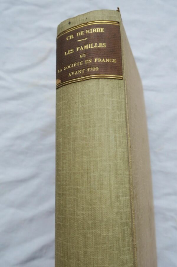 familles et la société en France avant la révolution 1874 Charles de Ribbe – Image 3