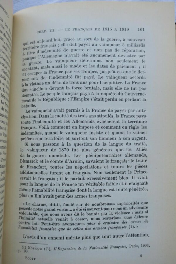 français Langue diplomatique moderne Etude critique.. 1924 – Image 4