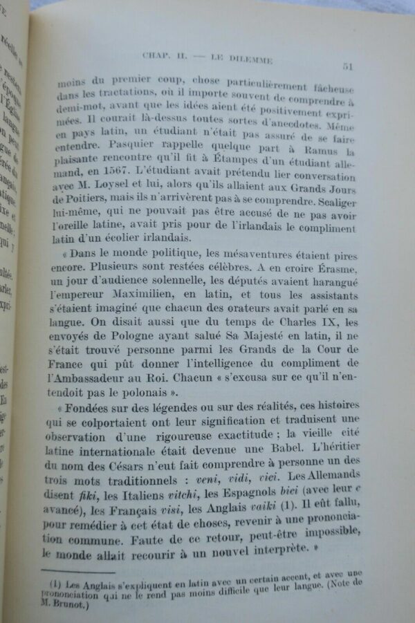 français Langue diplomatique moderne Etude critique.. 1924 – Image 5