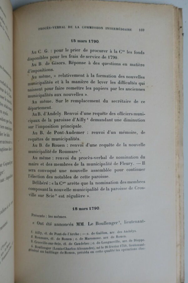 haute-Normandie Procès-verbal de la Commission intermédiaire de l'Assemblée 1787 – Image 3