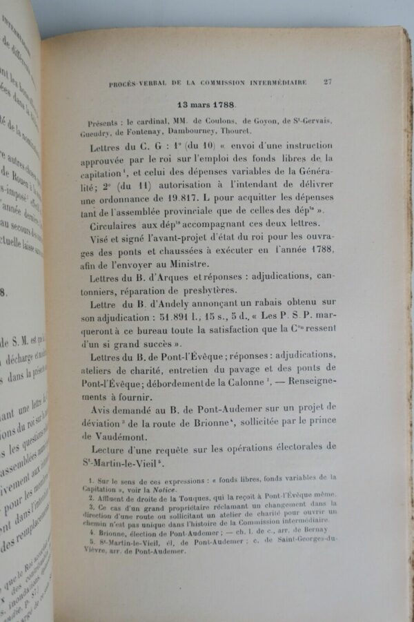 haute-Normandie Procès-verbal de la Commission intermédiaire de l'Assemblée 1787 – Image 5