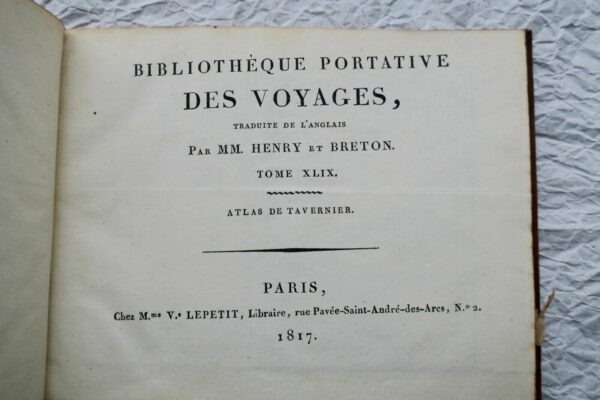 perse, Asie, Inde, Voyage ATLAS  1817 Tavernier – Image 16