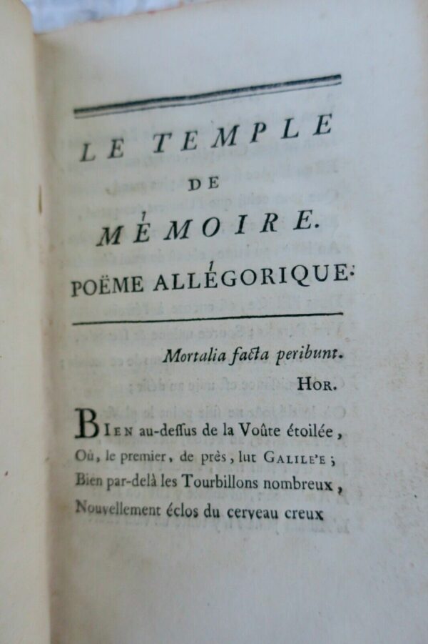 temple de mémoire, les deux tonneaux, batiment de S. Sulpice, ode sur la campagn – Image 3