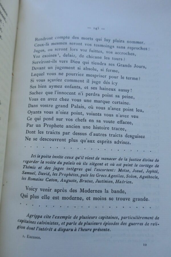 AGRIPPA D'AUBIGNE LES TRAGICQUES 1911 ROBERT SCHUHMANN +dédicace – Image 6