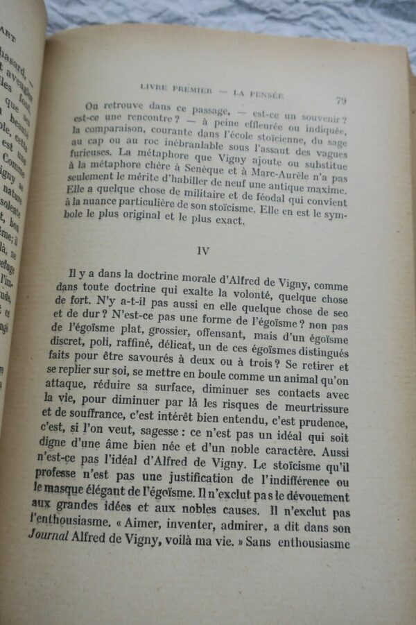 ALFRED DE VIGNY. SA PENSEE ET SON ART  + dédicace – Image 6