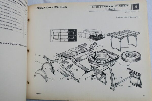 ASSURANCES TECHNIQUES DE L'EXPERTISE AUTOMOBILE 1966 SIMCA 1300-1500 – Image 4