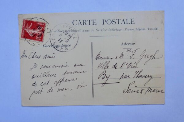 Alfred Berl carte autographe signée