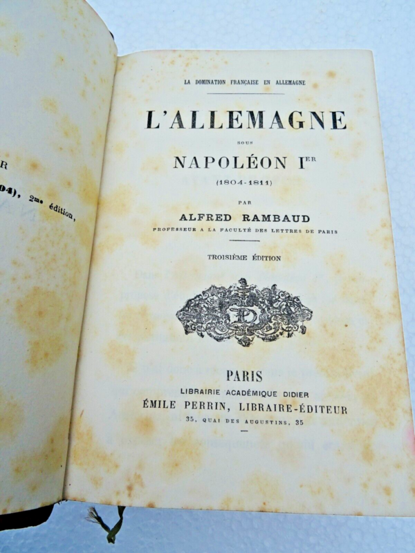 Allemagne RAMBAUD ALLEMAGNE SOUS NAPOLEON 1er 1804 - 1811 – Image 3