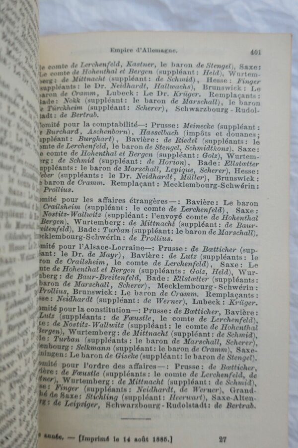 Almanach de Gotha 1886 Annuaire généalogique, diplomatique et statistique... – Image 6