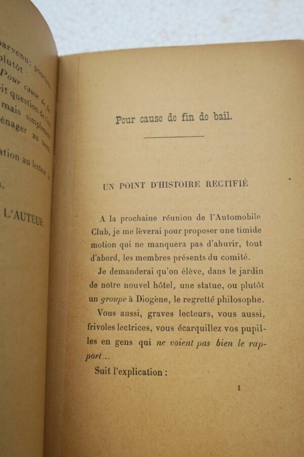 Alphonse Allais. Pour Cause de fin de Bail. ( Oeuvres Anthumes ) 1899 EO – Image 6