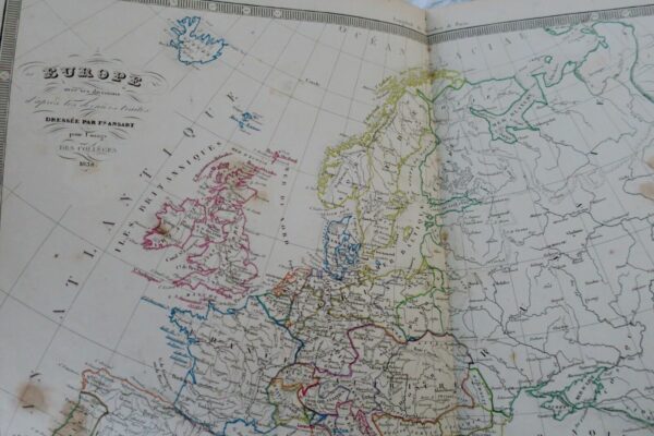 Atlas Historique ..cartes anciennes pour l'usage des collèges 1843 – Image 3