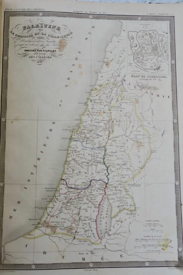 Atlas Historique ..cartes anciennes pour l'usage des collèges 1843 – Image 10