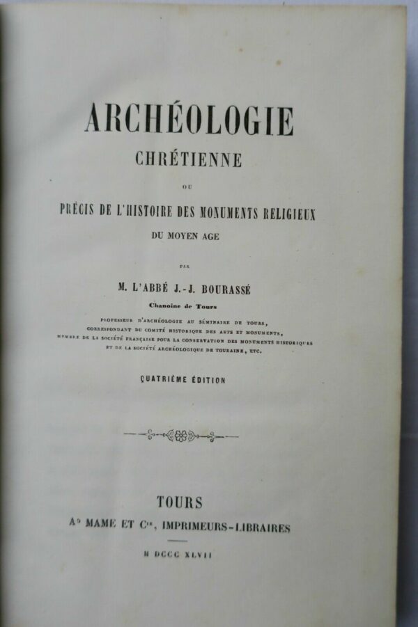 BOURASSÉ ARCHÉOLOGIE CHRÉTIENNE 1847 – Image 4