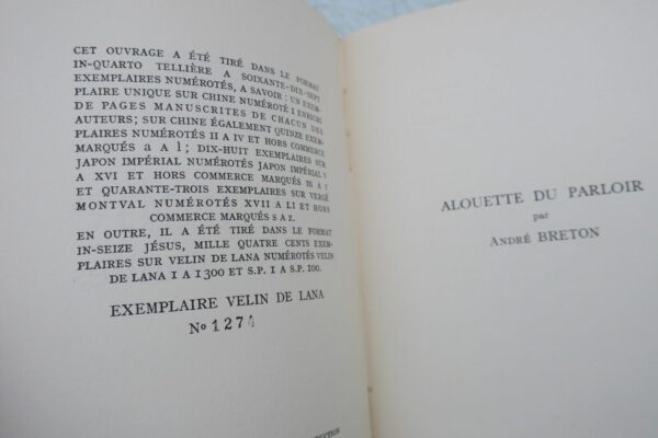 BRETON André -DEHARME GRACQ  TARDIEU FAROUCHE à QUATRE FEUILLES – Image 6