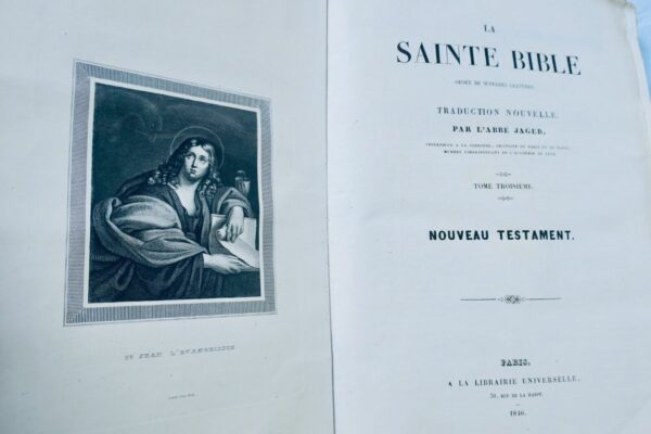 Bible Abbé Jager Sacy La Sainte Bible 1846 – Image 7