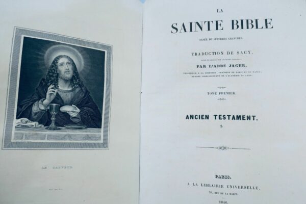 Bible Abbé Jager Sacy La Sainte Bible 1846 – Image 8