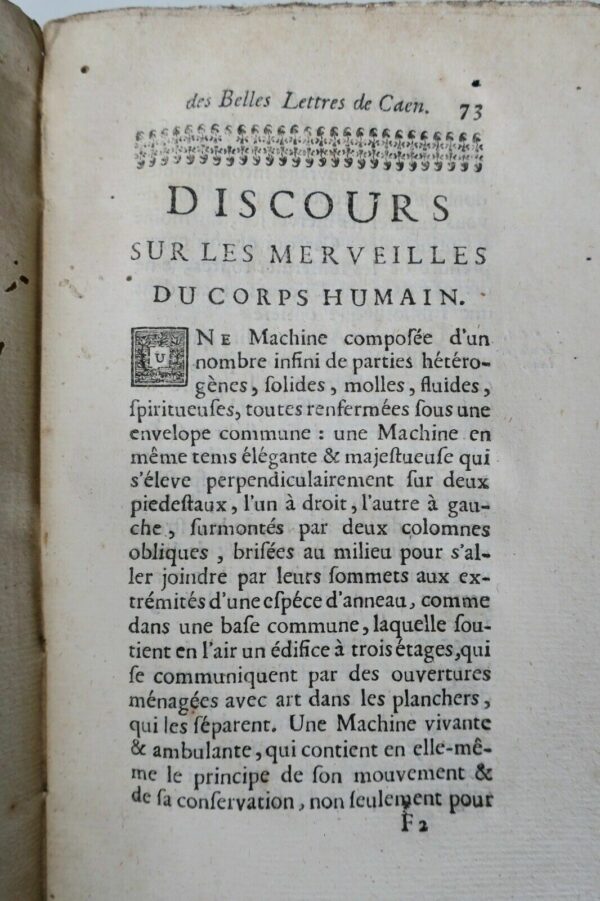 CAEN MEMOIRES DE L'ACADEMIE DES BELLES LETTRES DE CAEN 1754 – Image 6