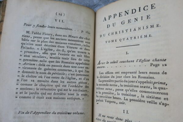 CHATEAUBRIAND François-Auguste appendice du Génie du Christianisme 1802 – Image 9