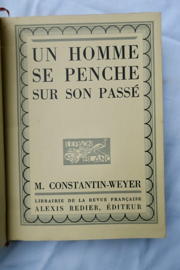 CONSTANTIN-WEYER  FALKE  Un homme se penche sur son passé – Image 4