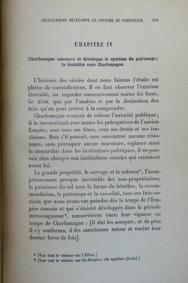 COULANGES  HISTOIRE DES INSTITUTIONS POLITIQUES DE L'ancienne France – Image 3